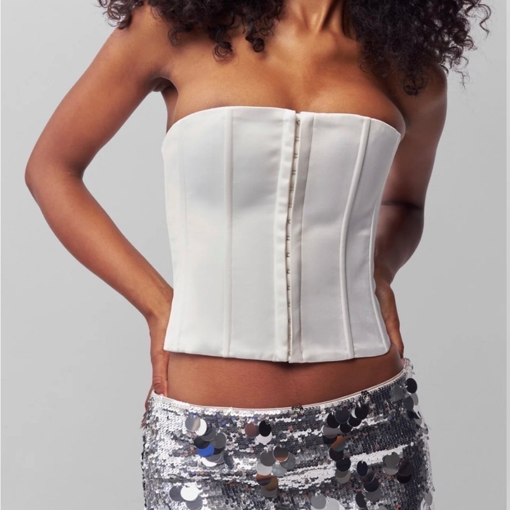 Danielle Guizio Satin Corset
